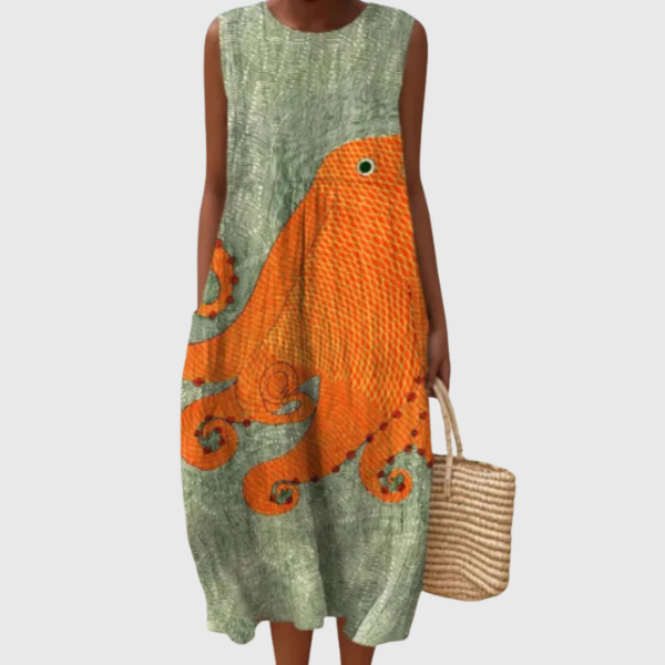 Tess | Oceanico Midi Dress