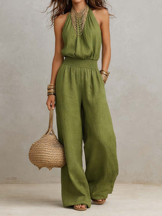 Valeria | Elegant Halter Jumpsuit