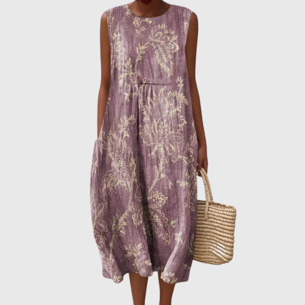 Mia | Midi Dress with Floral Design