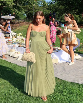 Isabella Dress – Pleated Style with Timeless Independence