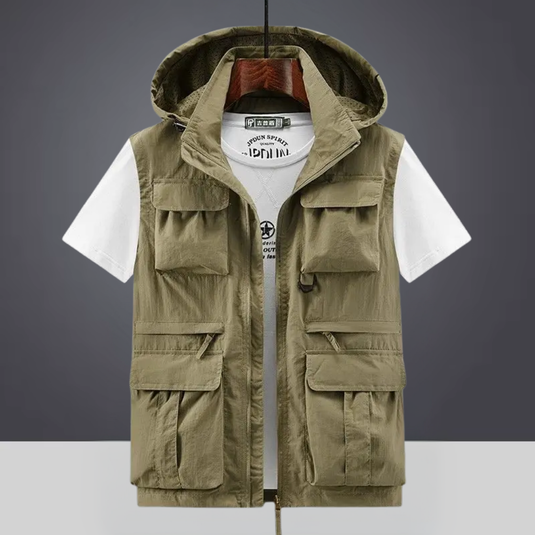 Colin™ – Hette Multi-Lomme Pustende Cargo Gilet