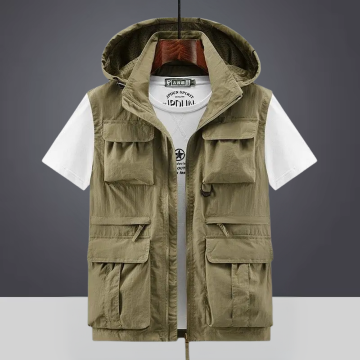 Colin™ – Hette Multi-Lomme Pustende Cargo Gilet