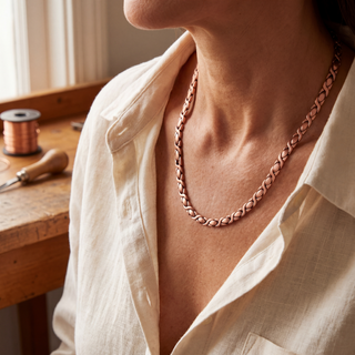 Adele | Susijungiantis X-formos vario grandinės kaklo papuošalas" 

Rewritten: "Adele | X-Shape Interlocking Copper Chain Necklace
