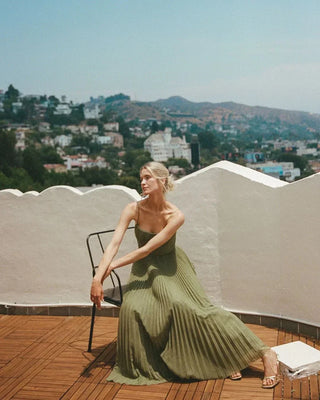 Isabella Dress – Pleated Style with Timeless Independence