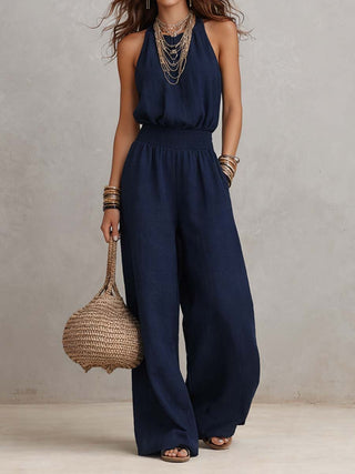 Valeria | Elegant Halter Jumpsuit