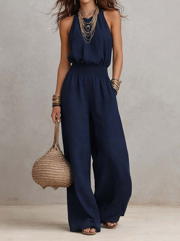 Valeria | Elegant Halter Jumpsuit