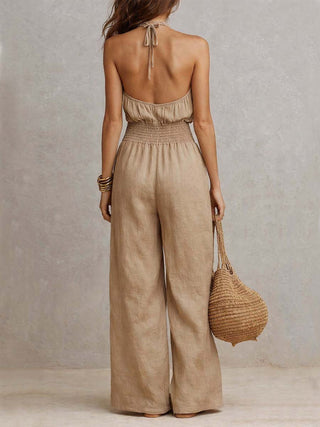 Valeria | Elegant Halter Jumpsuit