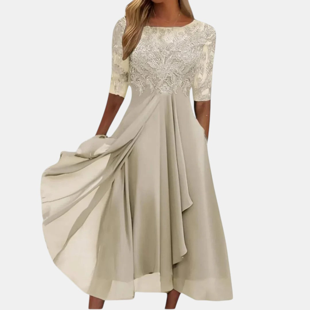 Rhonda | Išskirtinė nėrinių suknelė