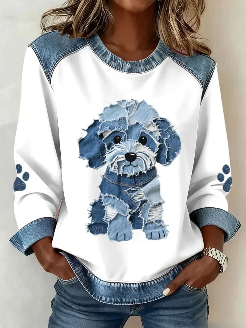 Lilah™ – Patchwork Dachshund Genser