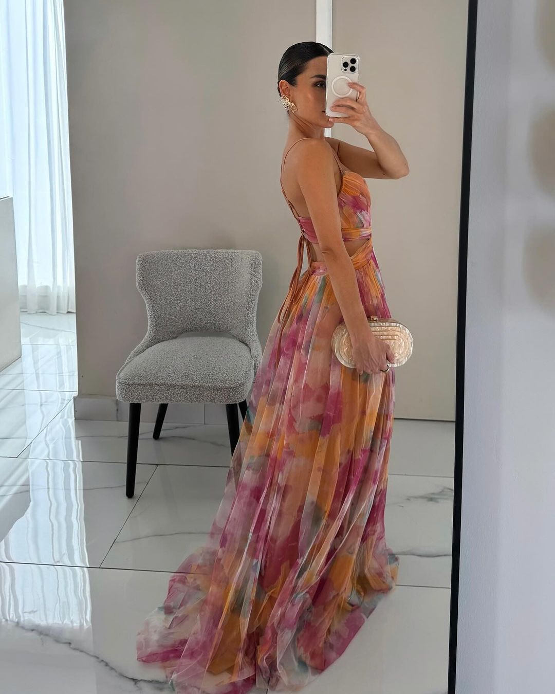 Giselle | Elegantiška Maxi suknelė su gėlių raštu
