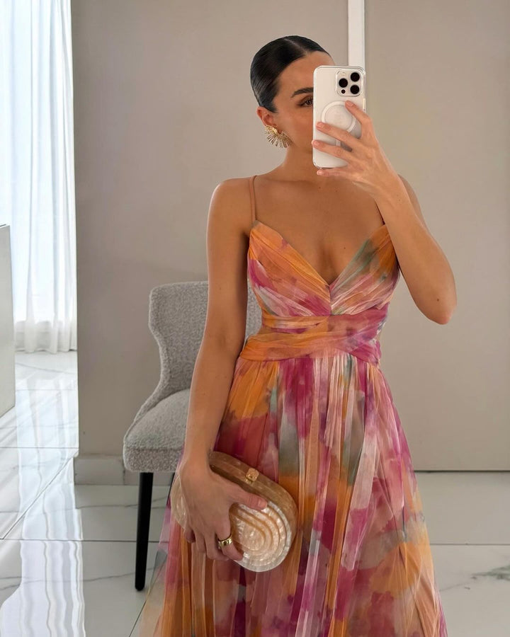 Giselle | Įspūdinga Maxi suknelė su gėlių motyvais