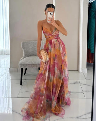 Giselle | Įspūdinga Maxi suknelė su gėlių motyvais