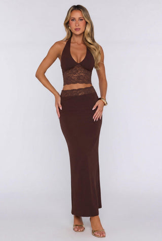Lace-Trimmed Skirt