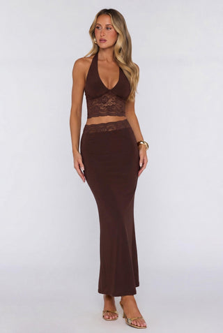 Lace-Trimmed Skirt