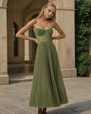 Isabella Dress – Pleated Style with Timeless Independence