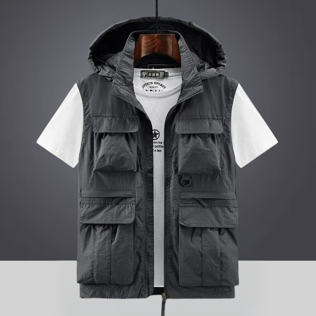 Colin™ – Hette Multi-Lomme Pustende Cargo Gilet
