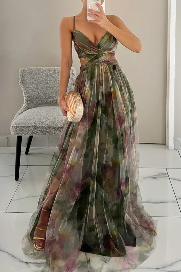 Giselle | Elegantiška Maxi suknelė su gėlių raštu
