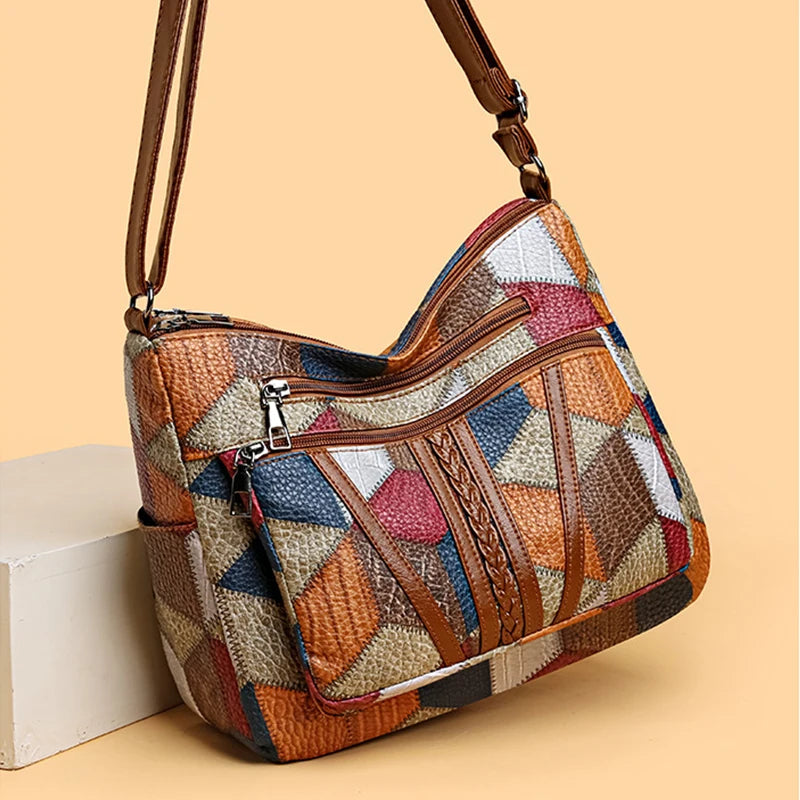Fern™ Patchwork skulderveske