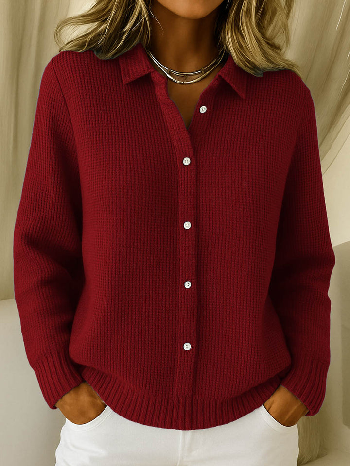 Maeve | Klassisk Strikket Cardigan med Knapper