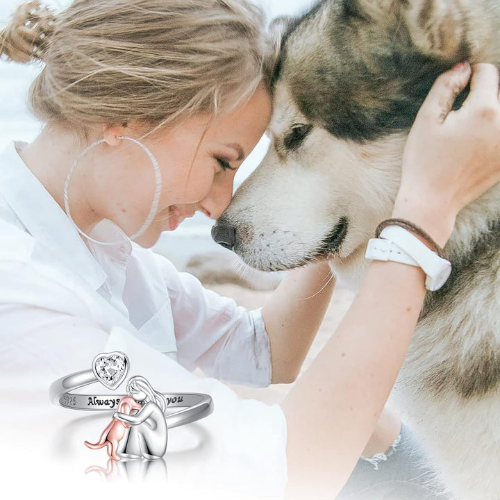 Alltid i mitt hjerte – Justerbar kjærlighetsring i 925 sølv