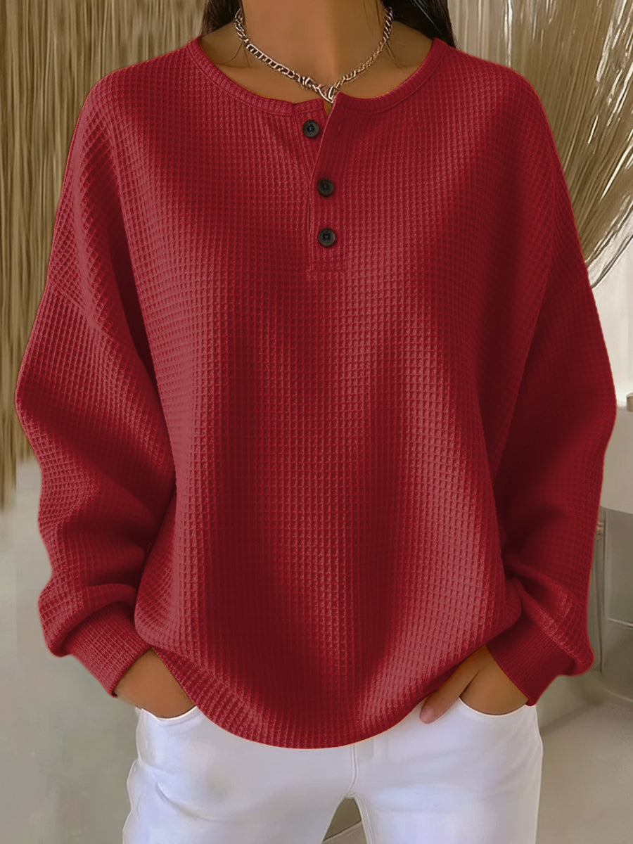 Adèle™ | Sweatshirt à Col Élégant