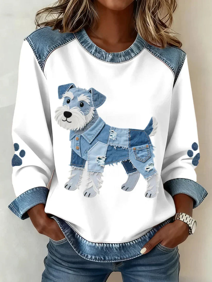Lilah™ – Patchwork Dachshund Genser
