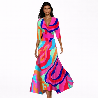 Emilia | Elegantiška Maxi Gėlių Suknelė