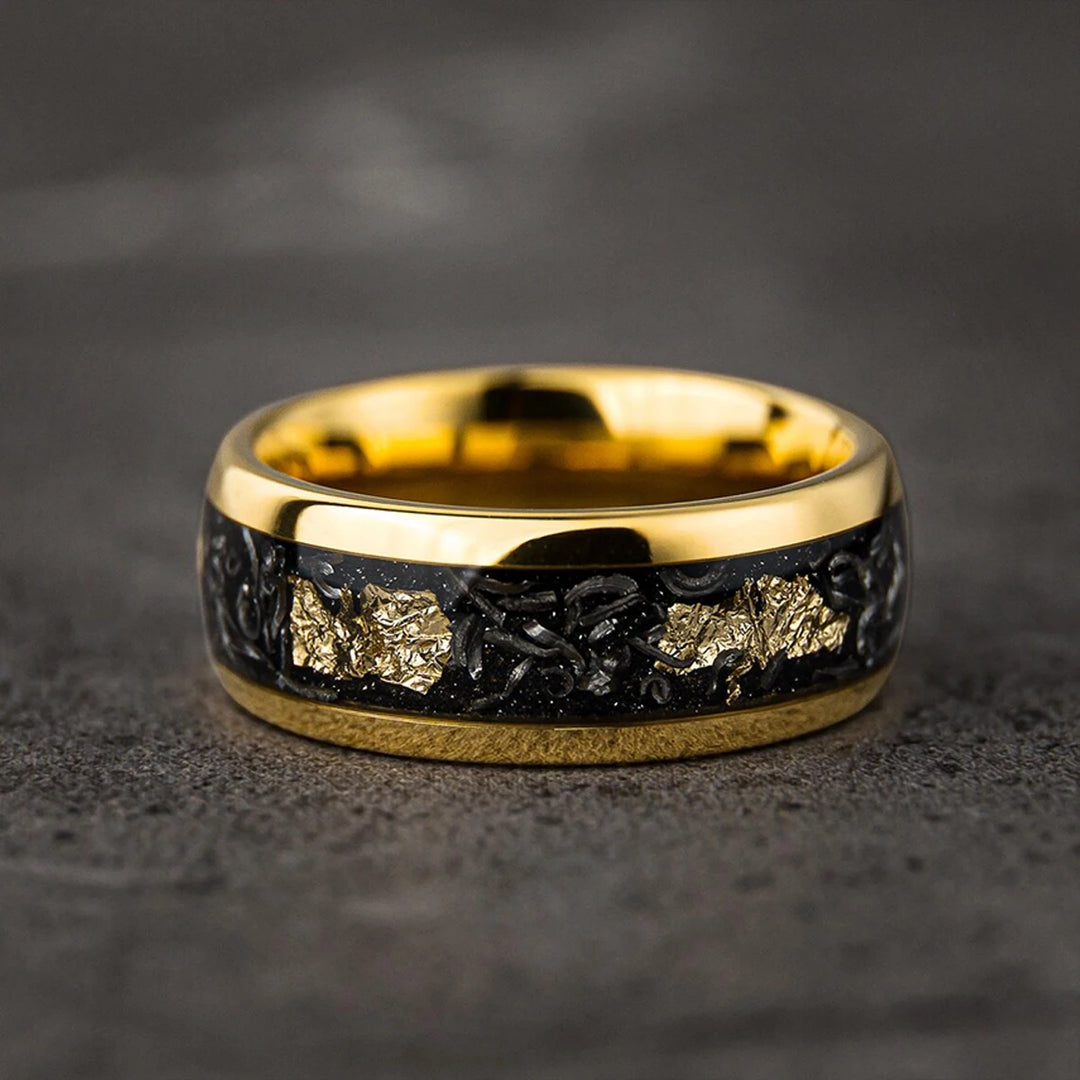 Klassisk herre-ring i gulltungsten – Tidløs styrke og eleganse
