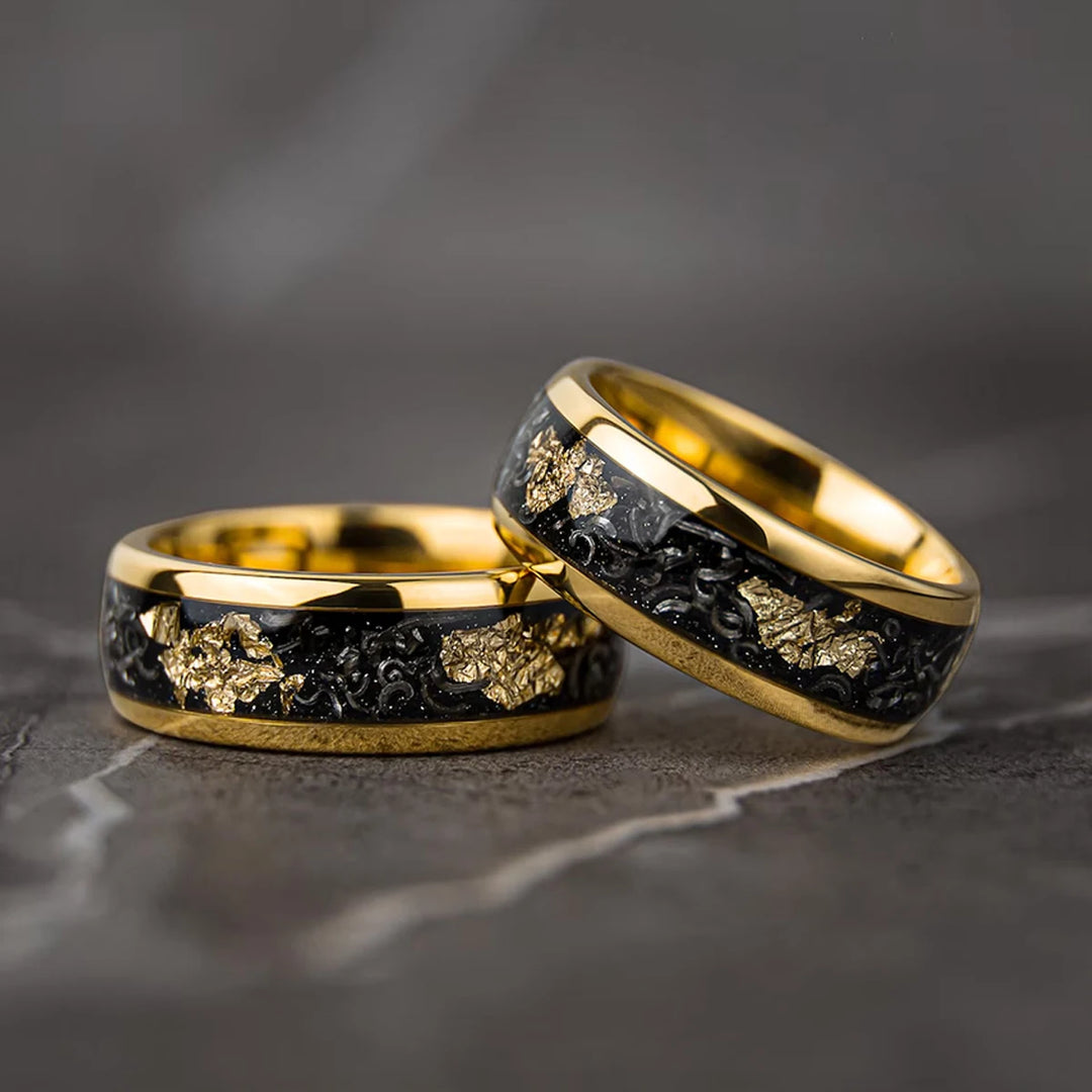 Klassisk herre-ring i gulltungsten – Tidløs styrke og eleganse