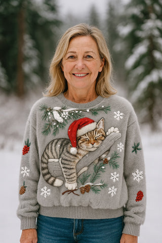Pull de Noël pour Chats™ - julekatt