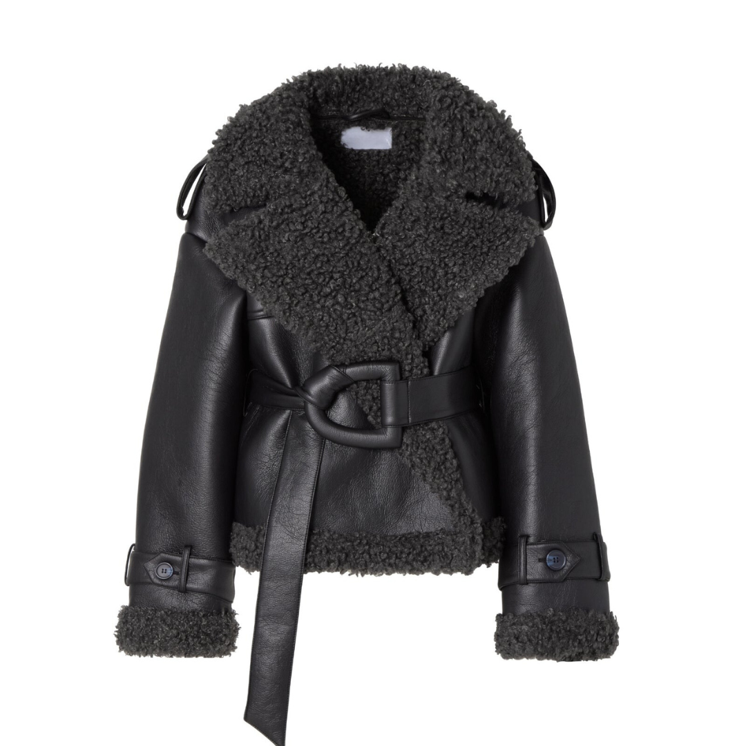 ELVIRA™ | DAMEBELTET Faux Fur-KÅPE
