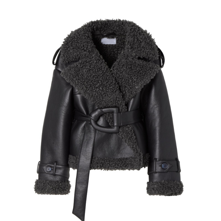 ELVIRA™ | DAMEBELTET Faux Fur-KÅPE