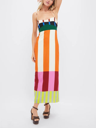Paloma | Maxi Dress with Colorful Stripes