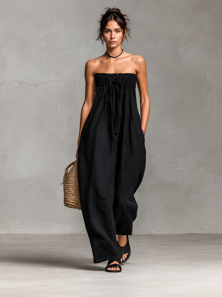 Nina | Elegantiškas Jumpsuit'as Be Rankovių