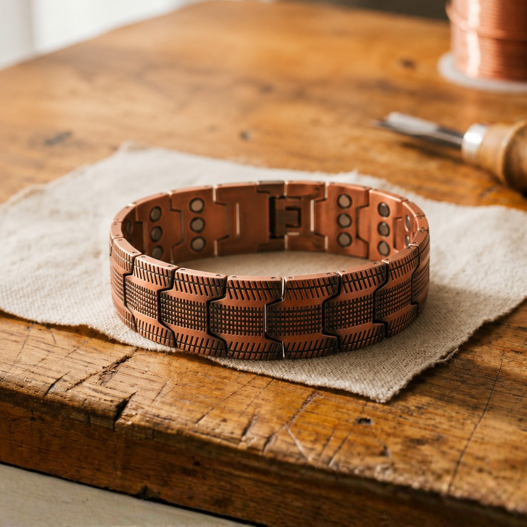 Vivienne | Plated Articulated Oxidized Copper Bracelet