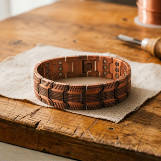 Vivienne | Plated Articulated Oxidized Copper Bracelet