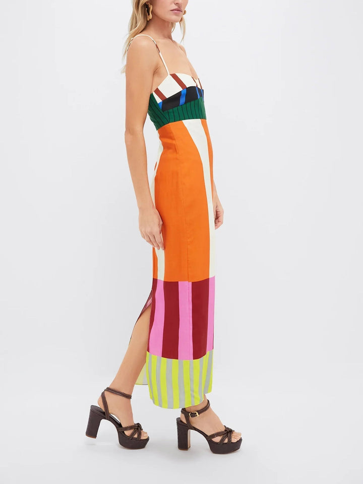 Paloma | Maxi Dress with Colorful Stripes