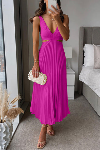 Bellezza Dress | Pleated Ruffle Dress