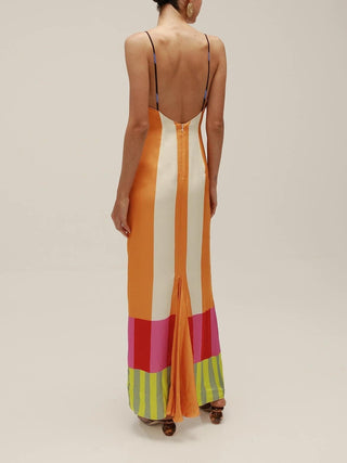 Paloma | Maxi Dress with Colorful Stripes