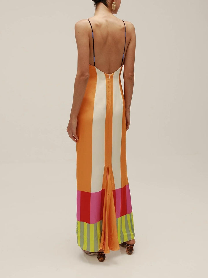 Paloma | Maxi Dress with Colorful Stripes