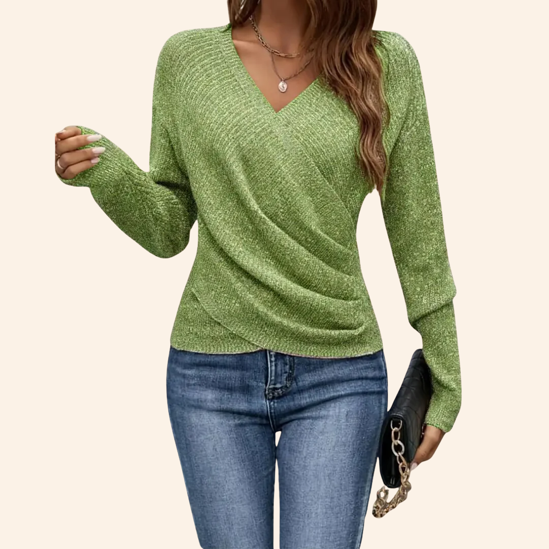 Lina | Elegant omslagstopp med V-hals