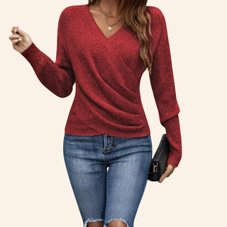 Lina | Elegant omslagstopp med V-hals