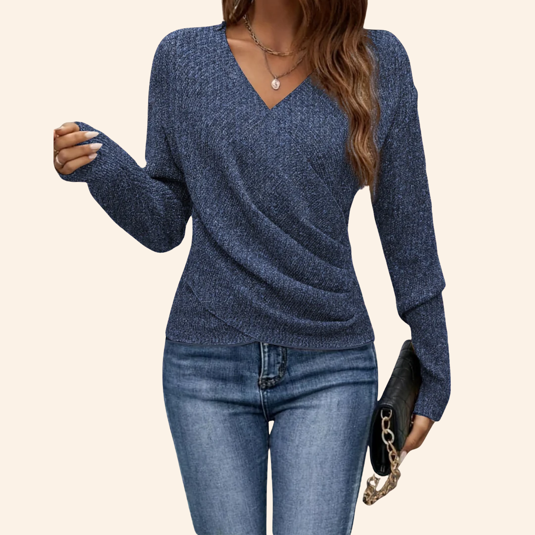 Lina | Elegant omslagstopp med V-hals