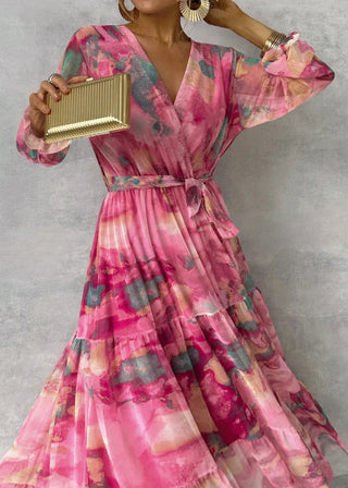 Hazel | Flower-Printed Portfolio Dress