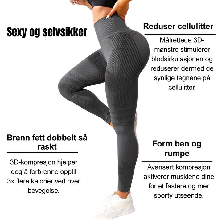 LIV| Innovativ 3D Anti-Cellulitt Leggings