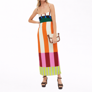 Paloma | Maxi Dress with Colorful Stripes