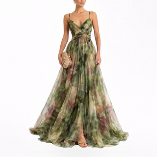 Giselle | Stilinga Maxi suknelė su gėlių motyvais