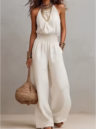 Valeria | Elegant Halter Jumpsuit