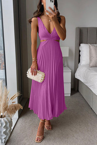 Bellezza Dress | Pleated Ruffle Dress