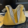 Bolsa tote de veludo fashion feminina, bolsa de ombro casual, grande capacidade, deslocamento diário, sacolas de compras, bolsa de telefone